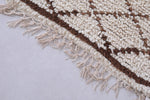 Vintage handmade moroccan berber runner rug 2.9 FT X 8.6 FT