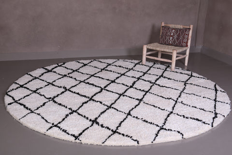 Round Berber Moroccan rug - Custom rounded berber rug