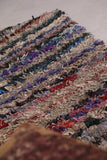 Vintage Moroccan Boucherouite rug 2.7 FT X 5.4 FT