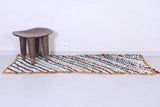 Vintage handmade moroccan runner rug 2.3 FT X 6.5 FT