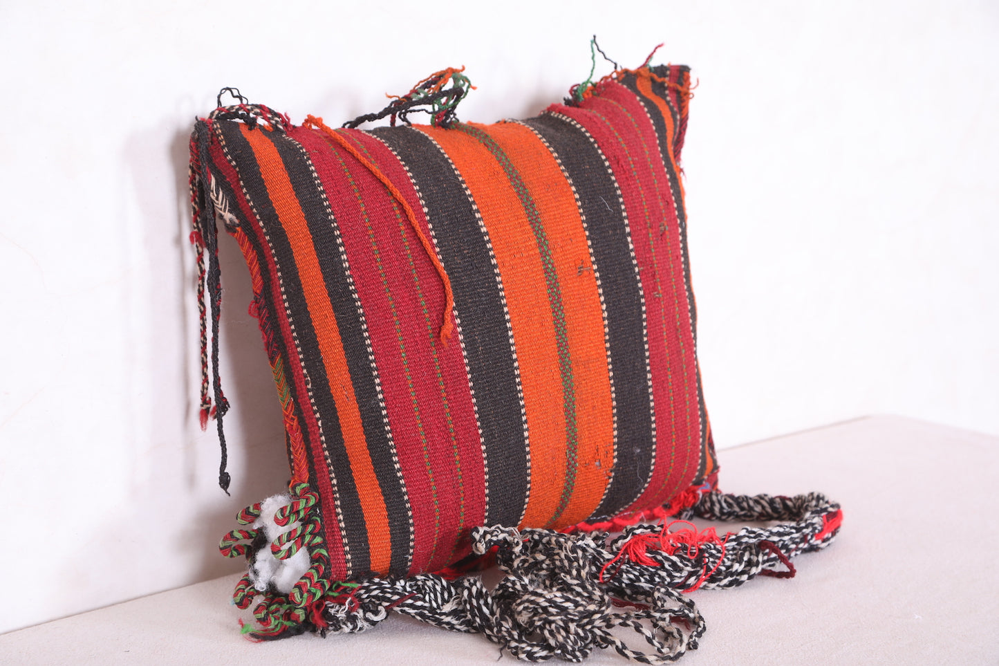 Striped berber pillow 14.1 INCHES X 15.7 INCHES