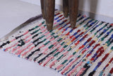 Vintage handmade moroccan berber runner rug 3.2 FT X 6.8 FT