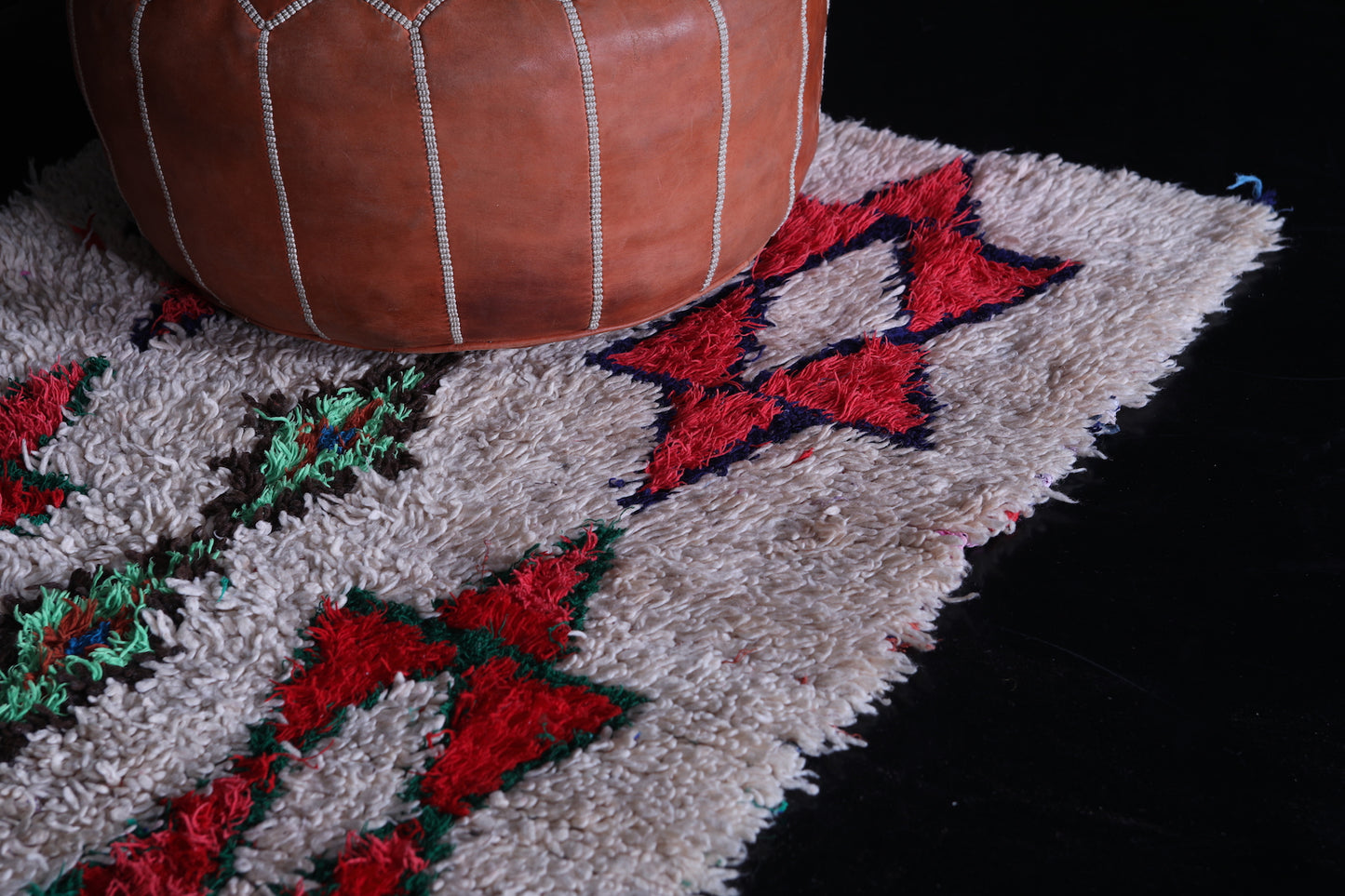 Woolen Azilal Runner rug 2.9 x 7 Feet