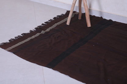 Vintage handwoven moroccan kilim 3.8 FT X 6.6 FT