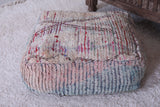 Moroccan berber vintage ottoman rug pouf