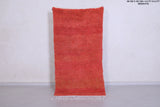 Moroccan Hallway Solid Rug Red 3.2 X 6.2 Feet