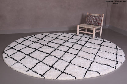 Round Berber Moroccan rug - Custom rounded berber rug
