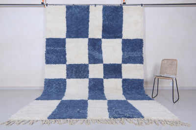 Moroccan Blue rug - Moroccan checkered rug