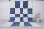 Moroccan Blue rug - Moroccan checkered rug