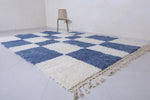 Moroccan Blue rug - Moroccan checkered rug