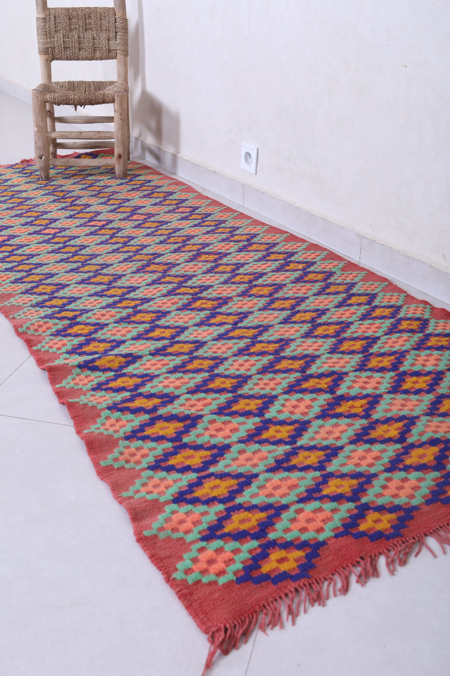 Vintage handmade moroccan rug 2.8 X 7.9 Feet - Runner moroccan rugs