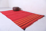 Vintage handmade berber rug 5.2 X 8.5 Feet - Handwoven Kilim