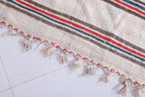 Vintage handmade berber rug 5 X 11.9 Feet - Handwoven Kilim