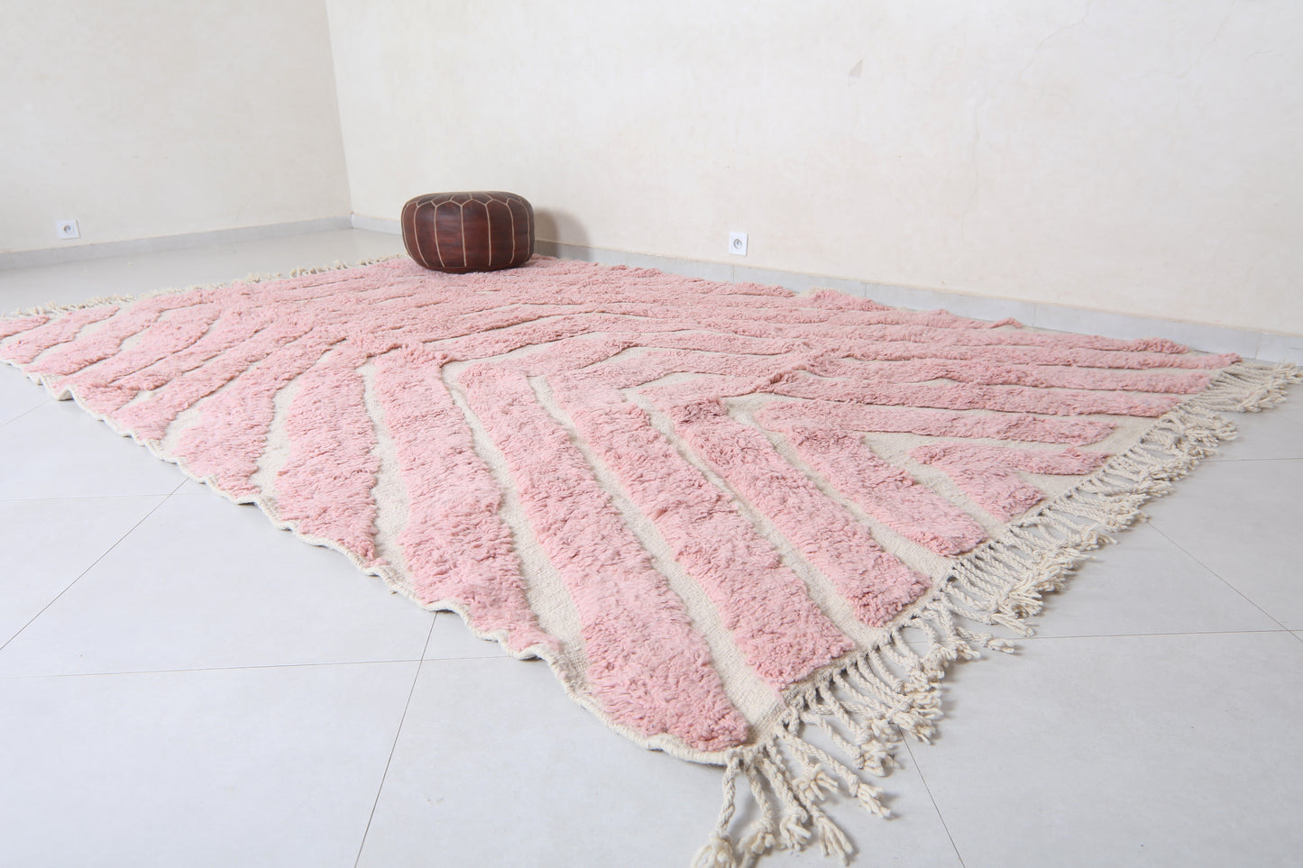 Handmade  beni ourain rug 7.1 x 11.4 Feet - Beni ourain rugs