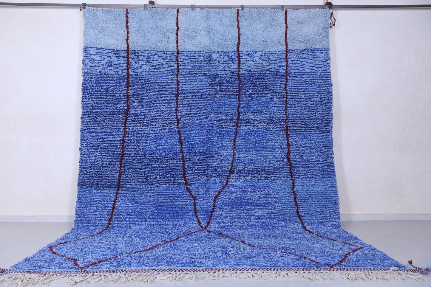 Moroccan Berber rug - Blue Wool rug - Custom rug