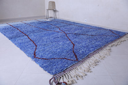 Moroccan Berber rug - Blue Wool rug - Custom rug