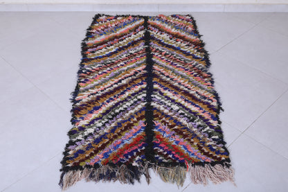 Vintage handmade moroccan rug 2.7 X 5.2 Feet