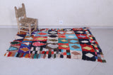 handmade berber rug 3.8 X 5.7 Feet - Boucherouite Rugs