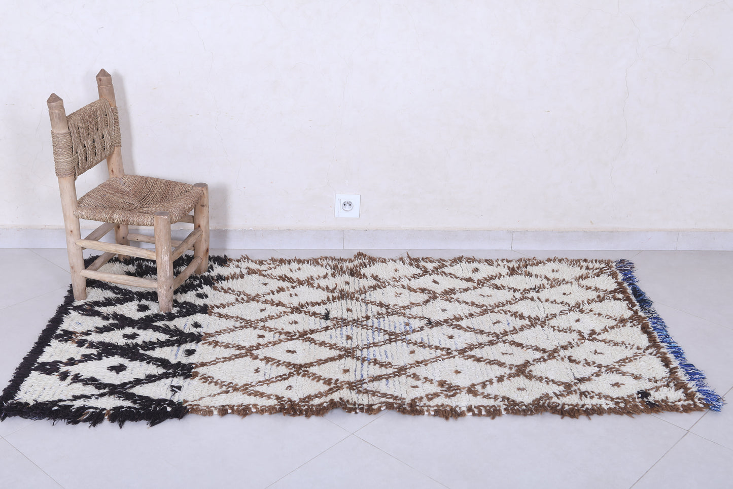 handmade berber rug 2.9 X 5.8 Feet