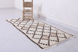 Moroccan berber rug 2.8 X 6.3 Feet - Boucherouite Rugs
