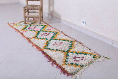 Moroccan berber rug 1.9 X 6.1 Feet - Boucherouite Rugs
