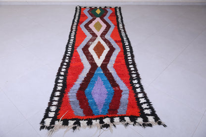 Moroccan berber rug 3.2 X 10.2 Feet
