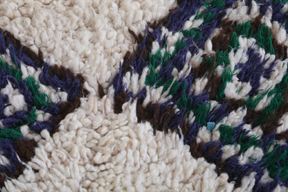 Moroccan berber rug 2.7 X 6.4 Feet - Boucherouite Rugs