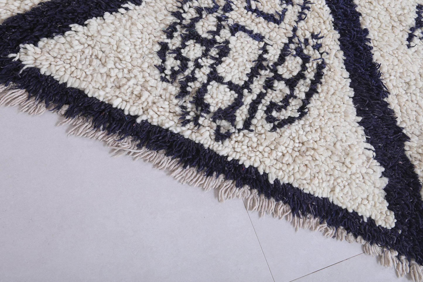 Moroccan berber rug 3 X 6.2 Feet - Boucherouite Rugs