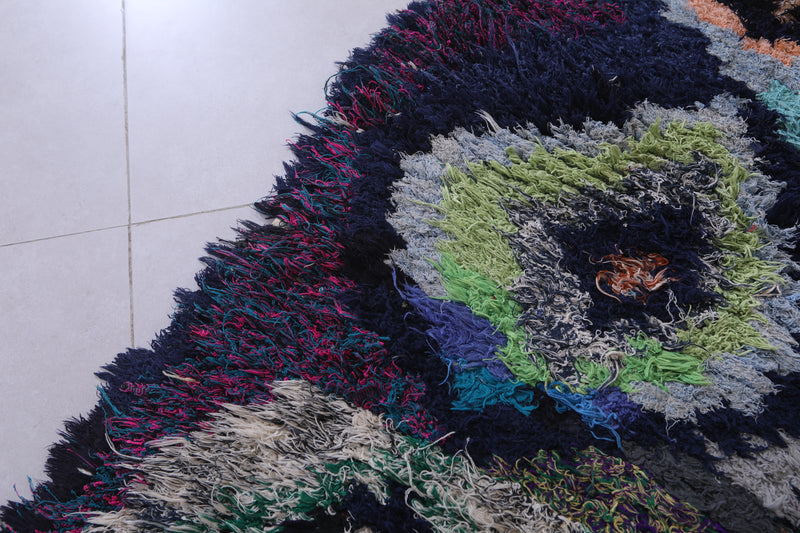 Moroccan berber rug 2.2 X 5.1 Feet - Boucherouite Rugs