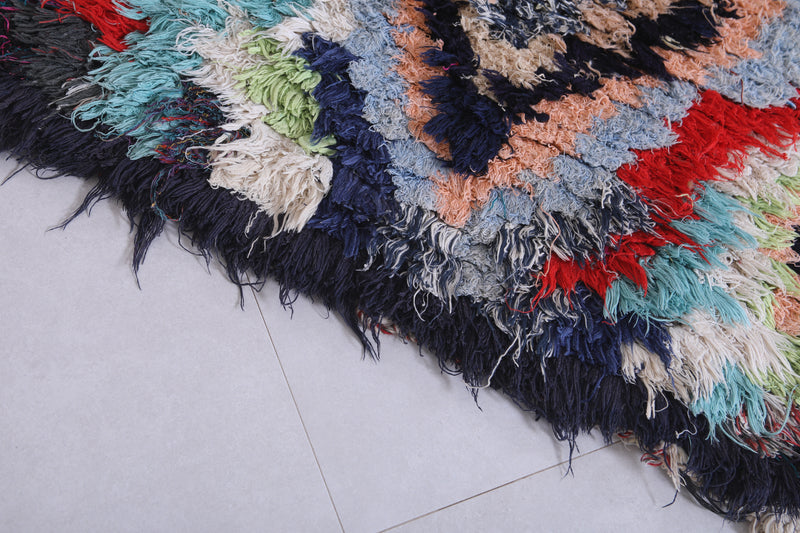 Moroccan berber rug 2.2 X 5.1 Feet - Boucherouite Rugs