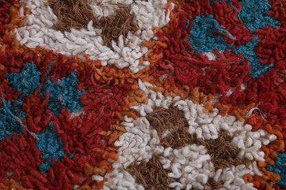 Moroccan berber rug 4.5 X 7.5 Feet - Boucherouite Rugs