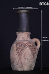 Antique moroccan clay water pot 4.2 INCHES X 11.2 INCHES