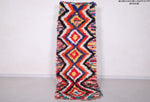 Colorful Moroccan runner rug 2.6 X 7 Feet