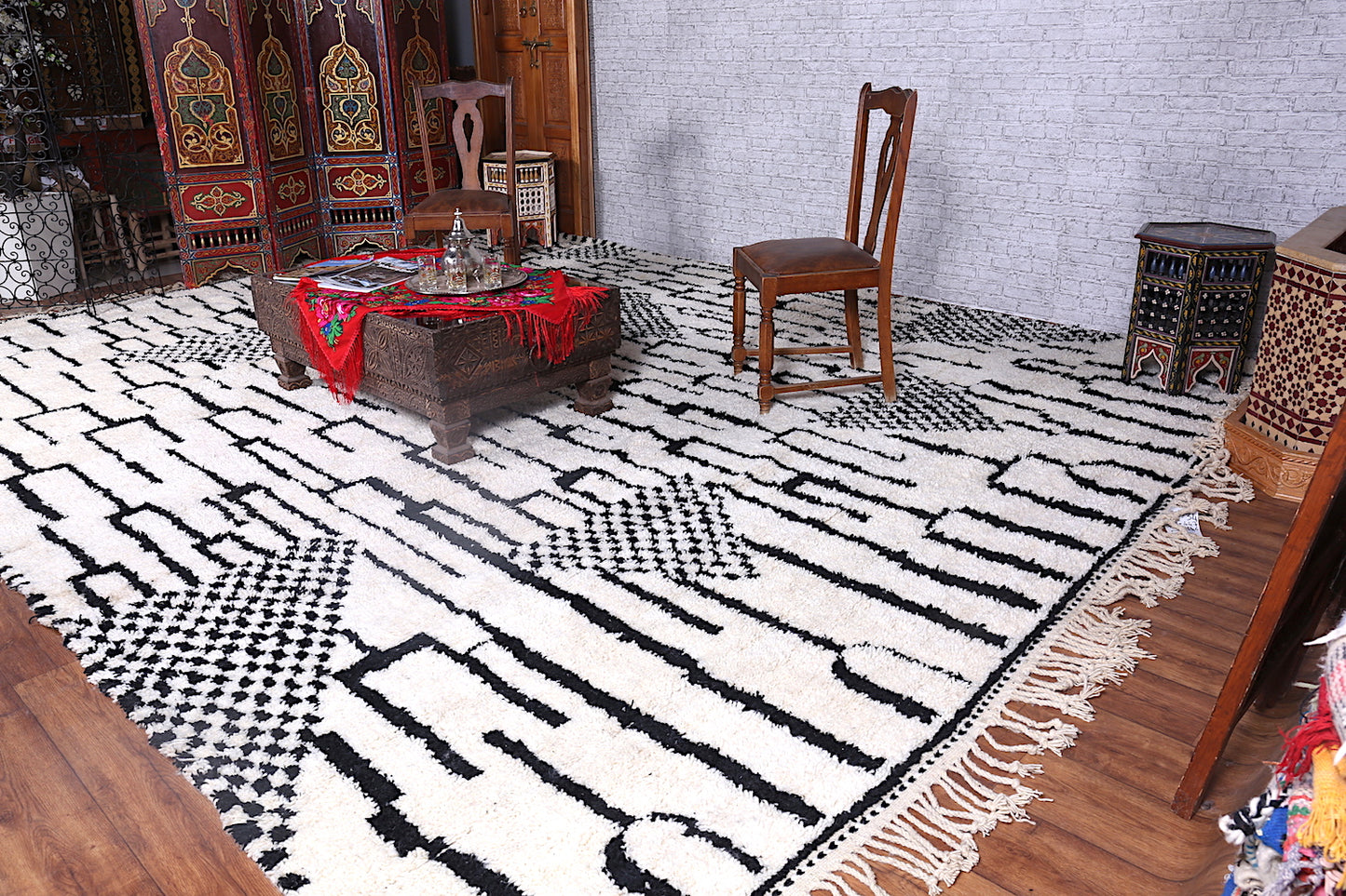 Custom Moroccan rug, azilal berber carpet