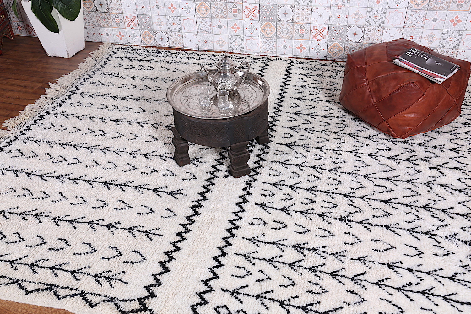 Custom size Beni ourain rug