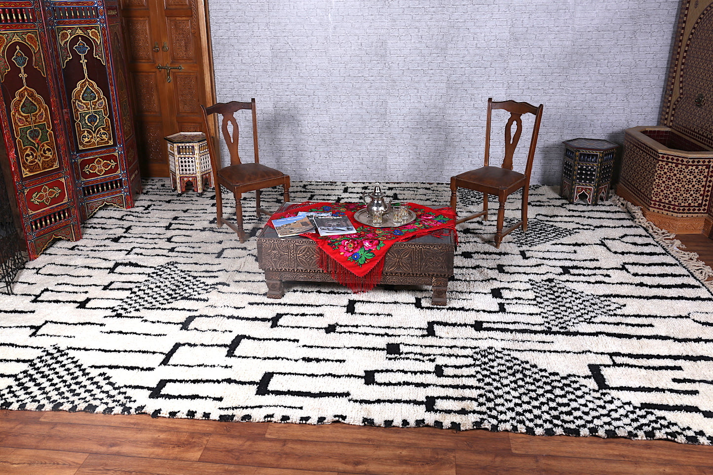 Custom Moroccan rug, azilal berber carpet