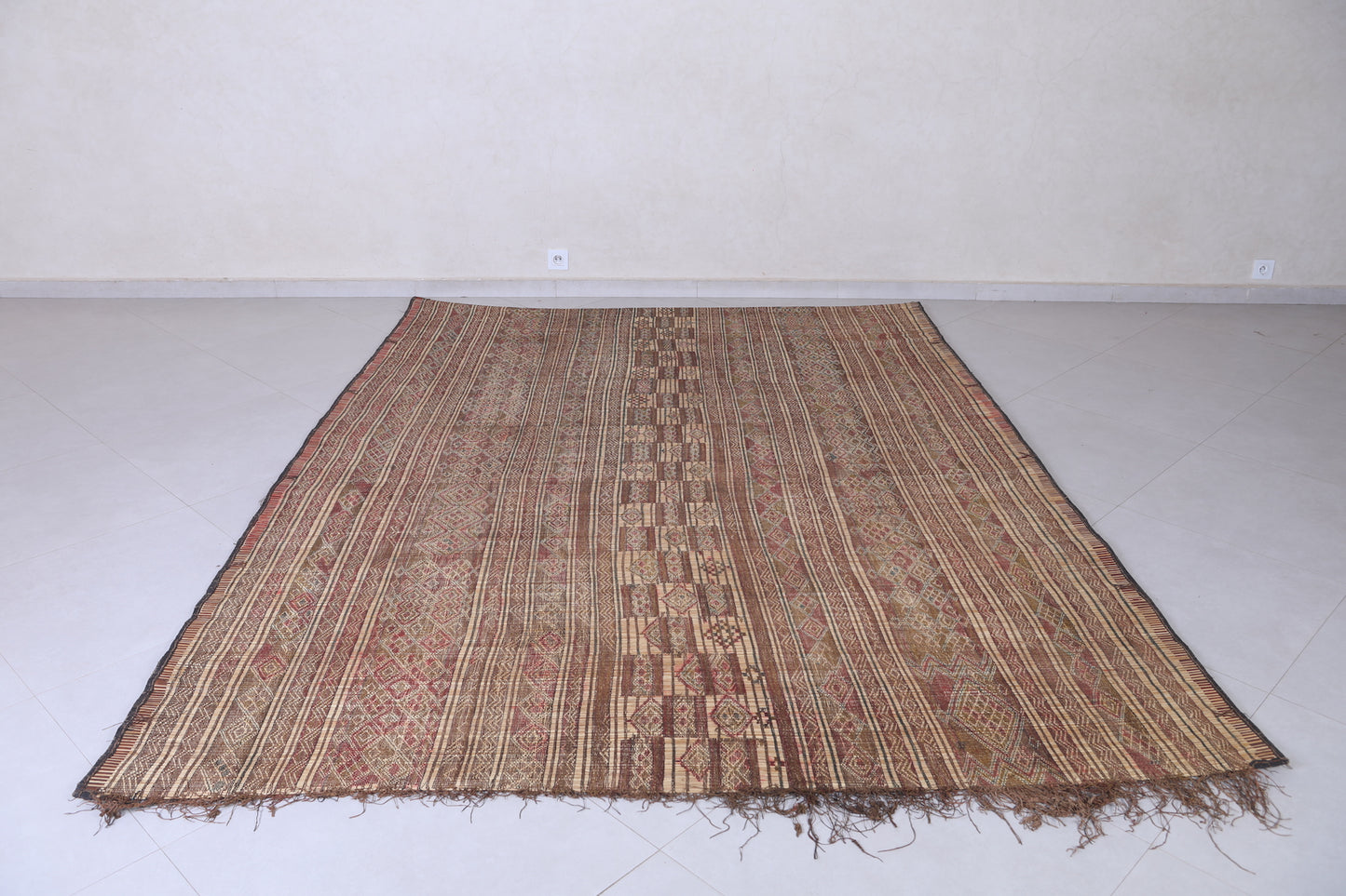 Vintage Tuareg rug 7 X 9.5 Feet