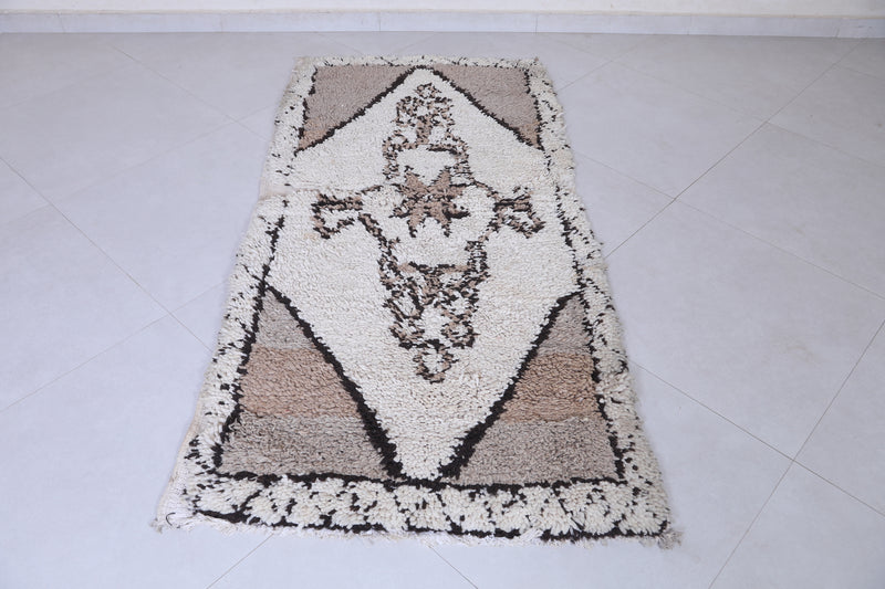 Moroccan Rug 2.8 X 5.9 Feet – Classic Floral Design - moroccan rug