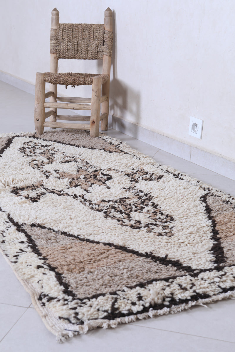 Moroccan Rug 2.8 X 5.9 Feet – Classic Floral Design - moroccan rug