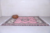 High atlas Moroccan rug - Pink Azilal rug - Wool rug