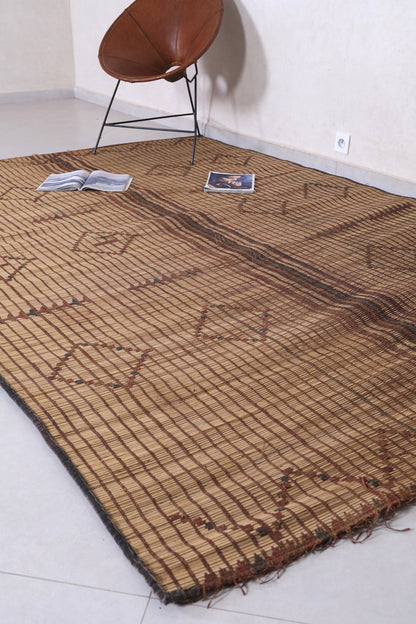 Vintage handmade tuareg rug 6.2 X 9.5 Feet