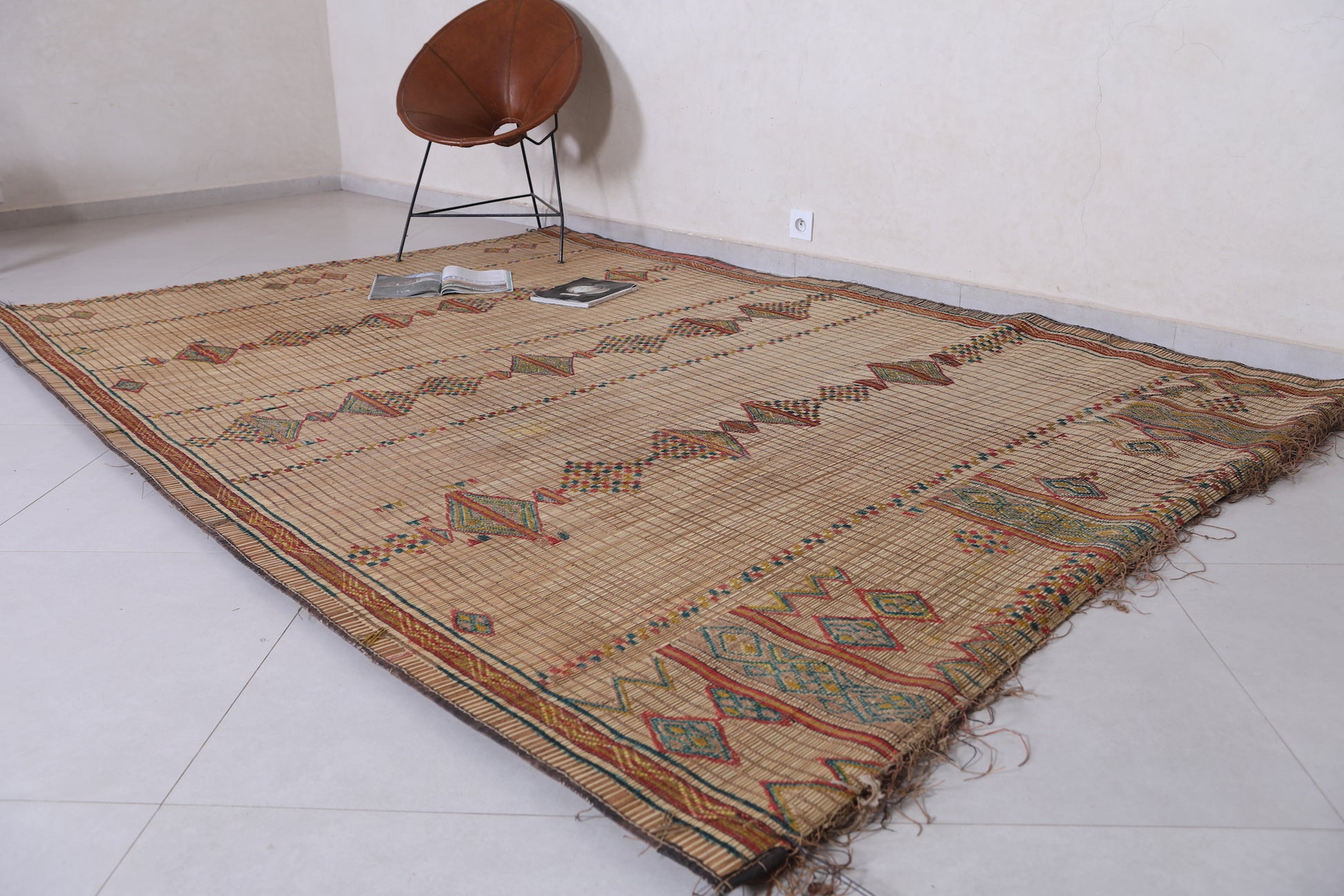 Vintage Tuareg rug 6.6 X 9.7 Feet