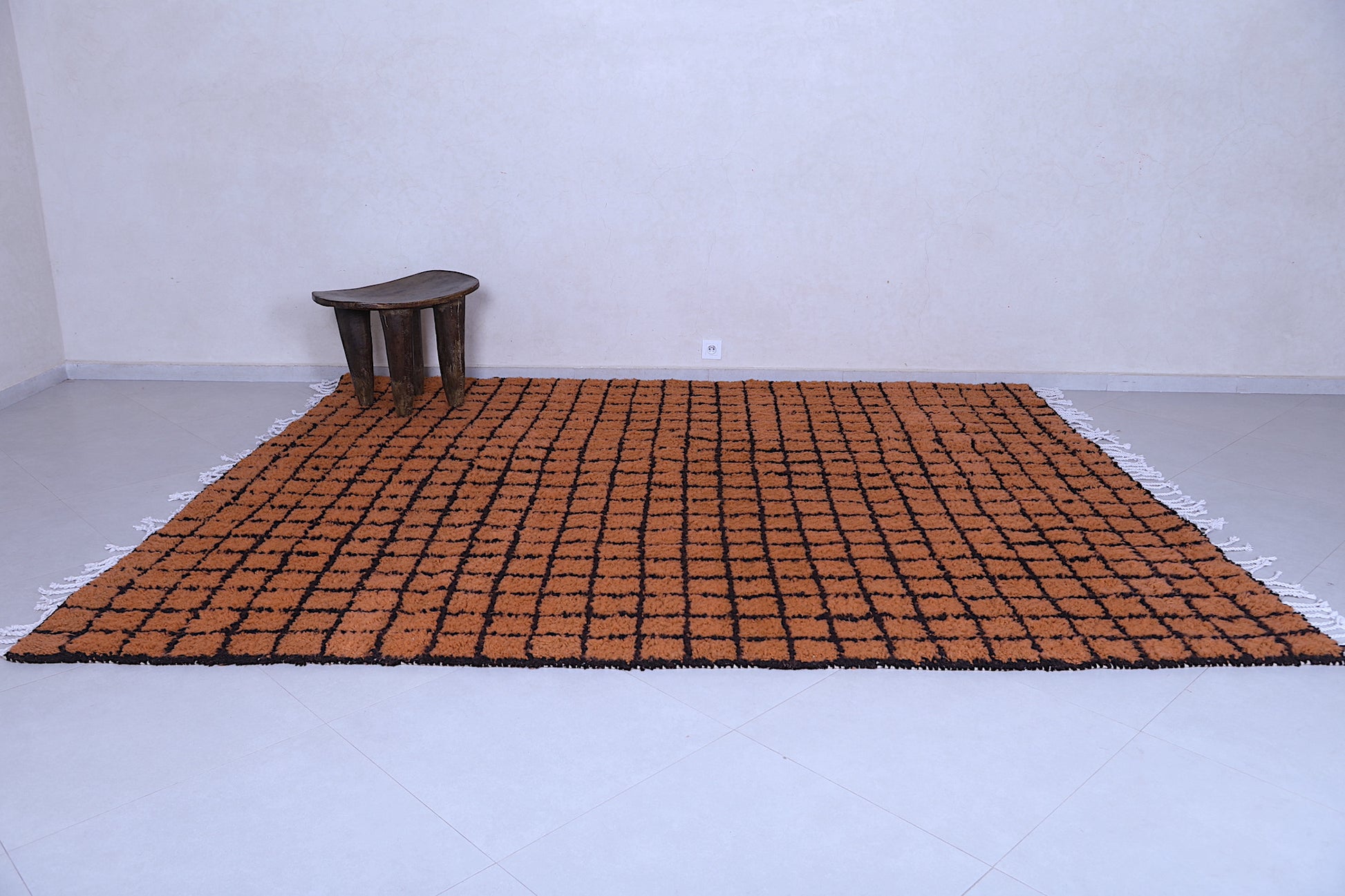 Moroccan Grid Rug - Moroccan rug - Wool rug