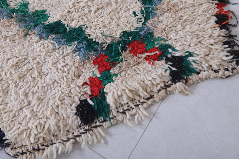 Moroccan Rug - Vibrant Diamond Pattern 1.9ft x 5ft | Handwoven - moroccan rug