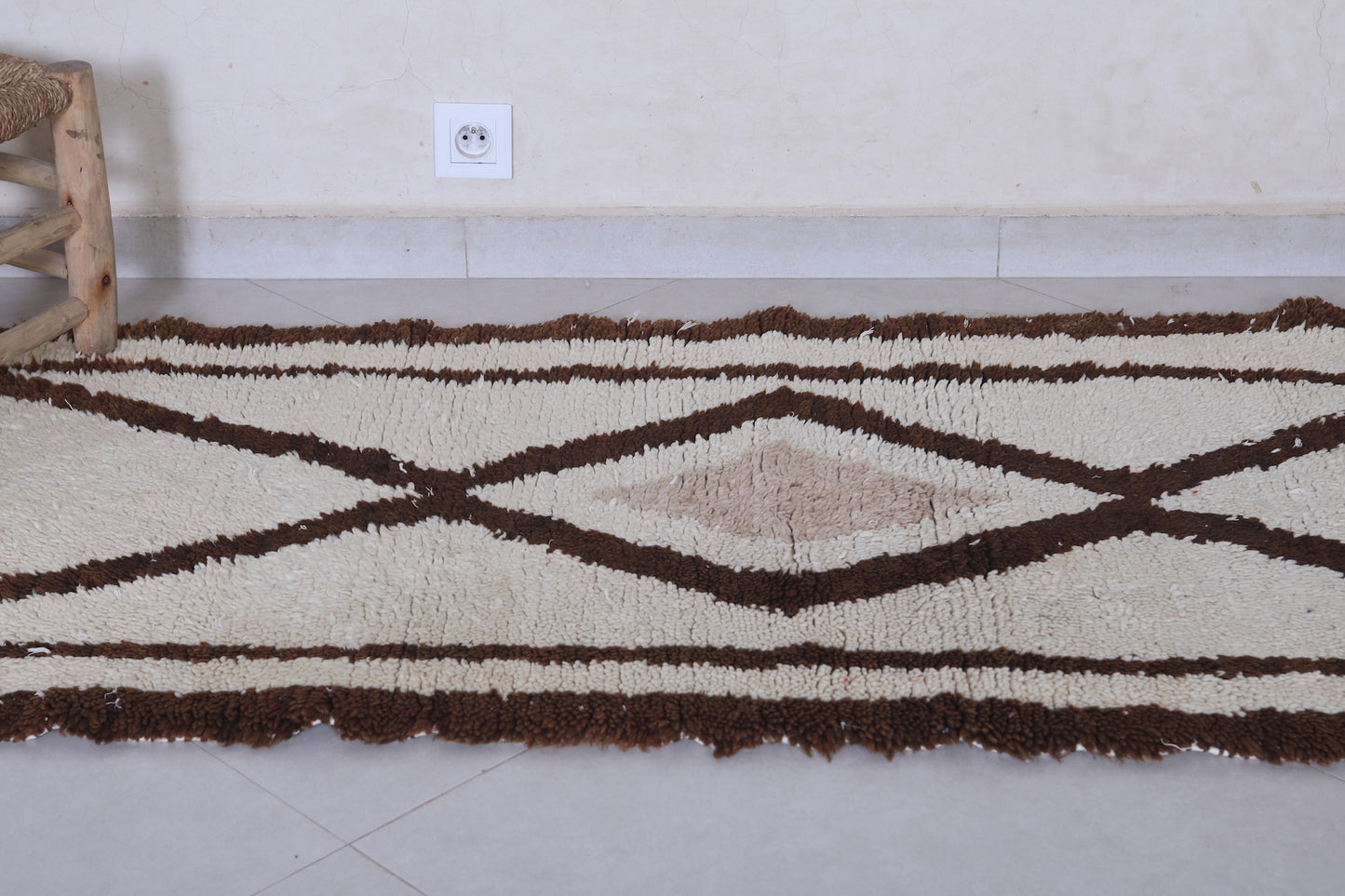Moroccan rug 2.6 X 6.4 Feet