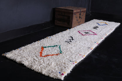 Moroccan handmade runner rug 2.6 FT X 11.4 FT