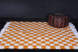 Moroccan handmade berber checkered rug 5.7 FT X 5.5 FT