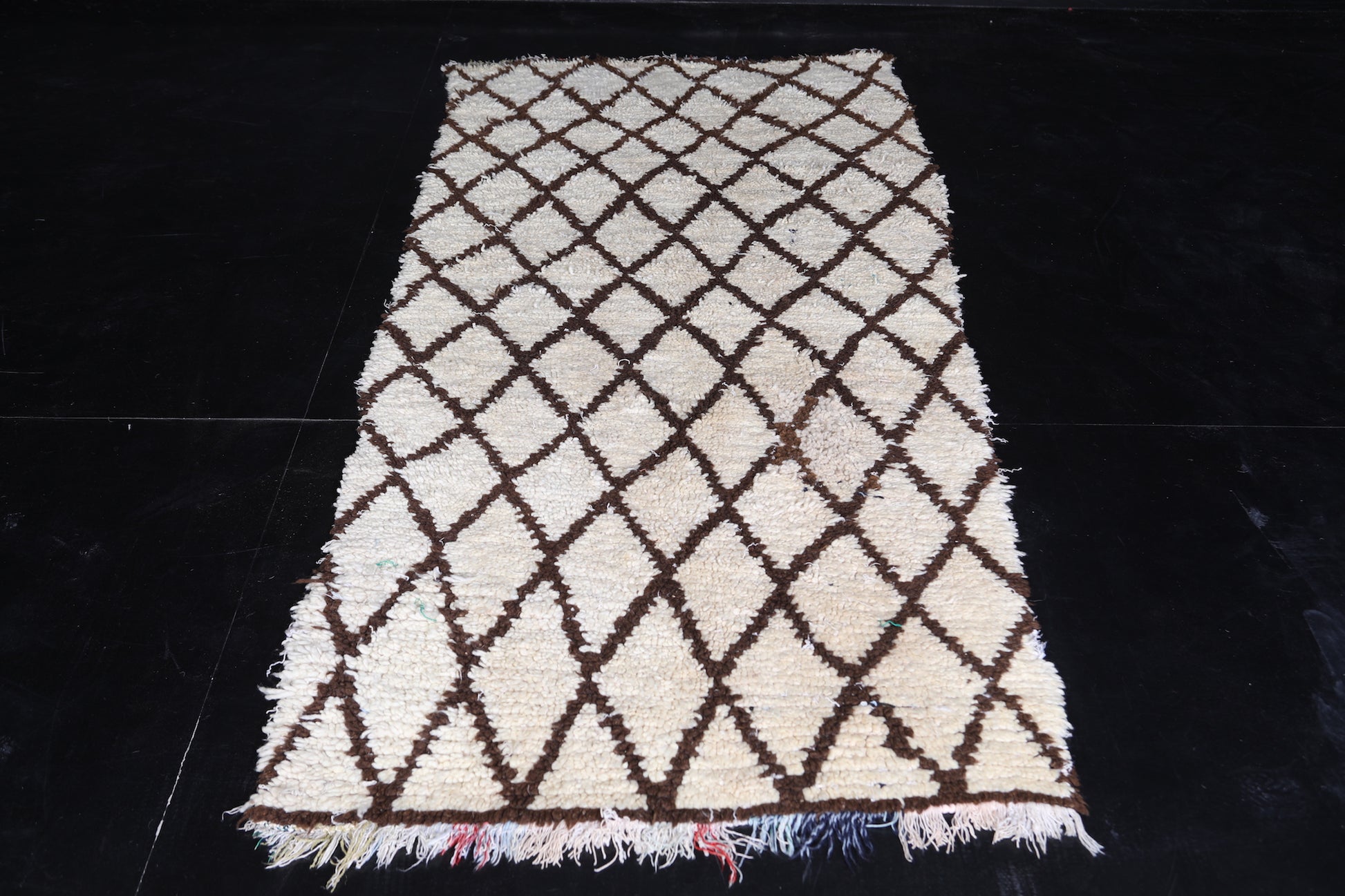 Vintage berber runner rug 3.1 X 7.8 Feet
