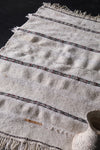 Small moroccan wedding blanket rug 2.7 FT X 4.4 FT