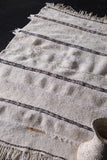 Small moroccan wedding blanket rug 2.7 FT X 4.4 FT